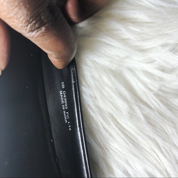 COLE HAAN OPEN TOE PEEPTOE SUEDE AND LEATHER FLATS - Picture 7 of 8